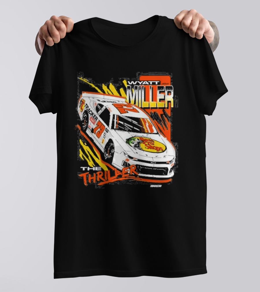 Wyatt Miller Racing Thriller 2026 Late Model Stock Bass Pro T-Shirt