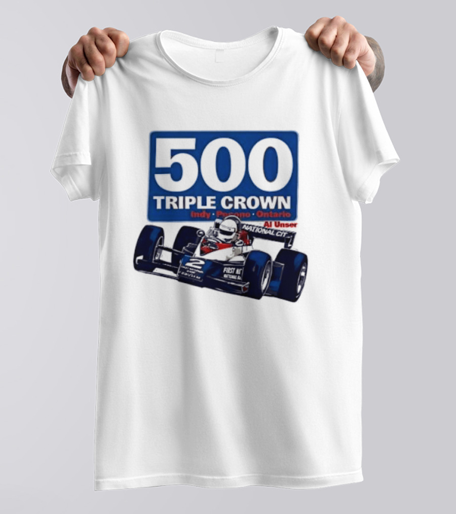 500 Triple Crown Al Unser Indy Pocono Ontario Racing T-Shirt
