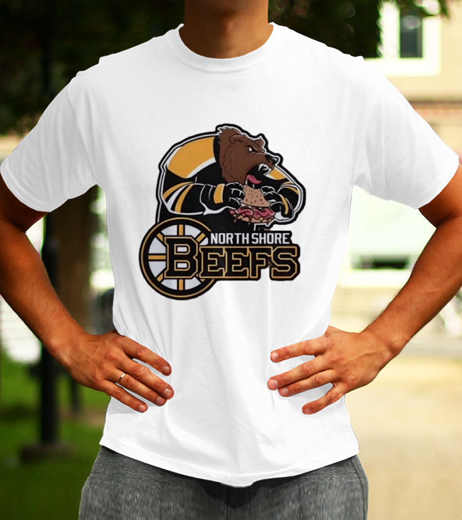Boston Bruins North Shore Beefs Bear Sandwich T-Shirt