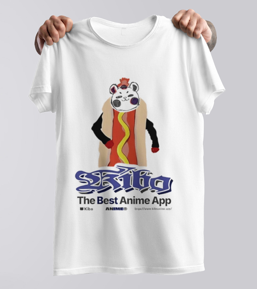 Kibo Anime App Hot Dog Character The Best Anime App T-Shirt
