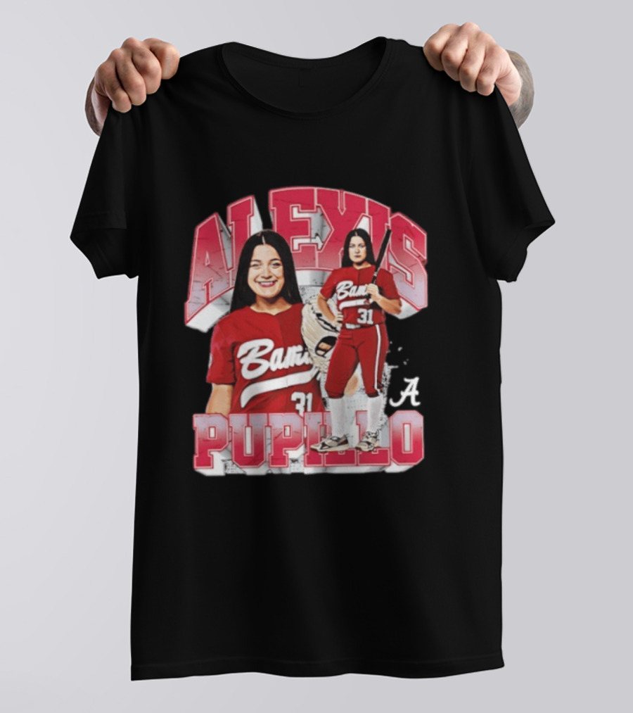 Alexis Pupillo Alabama Crimson Tide Softball Player Number 31 Bama Uniform T-Shirt