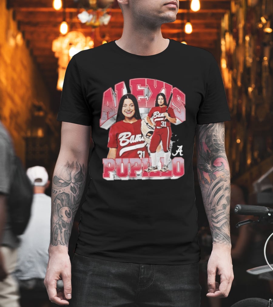 Alexis Pupillo Alabama Crimson Tide Softball Player Number 31 Bama Uniform T-Shirt