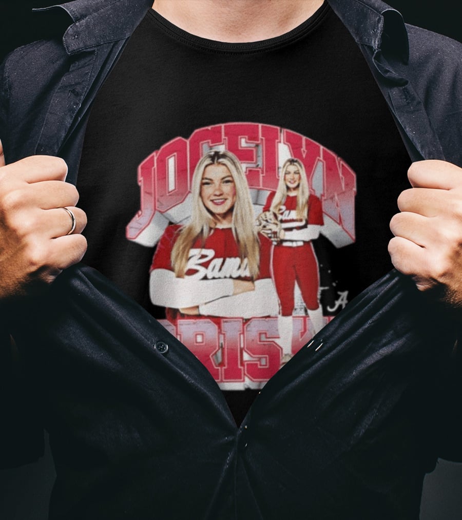 Jocelyn Briski Alabama Bama Crimson Tide Softball 90s Bootleg T-Shirt