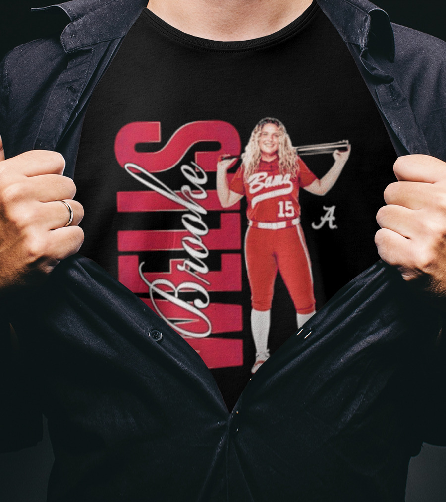 Brooke Wells Bama Crimson Tide Softball Player 15 Alabama T-Shirt