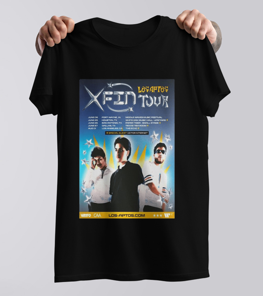 Los Aptos X Fin Tour 2026 Special Guest Victor Internet T-Shirt