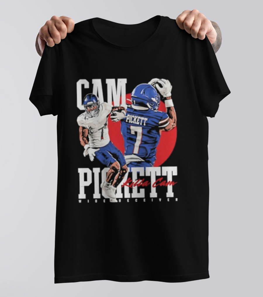 Cam Pickett Killa Cam Kansas Jayhawks Wide Receiver Football T-Shirt