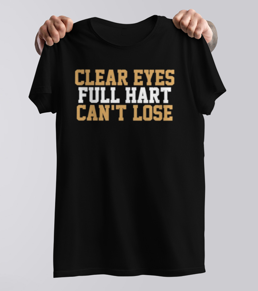 Clear Eyes Full Hart Can't Lose Vegas Golden Knights Carter Hart T-Shirt