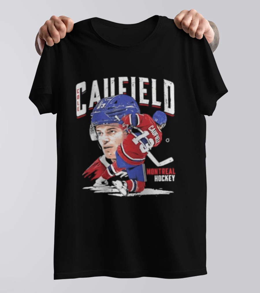 Cole Caufield Montreal Canadiens Hockey 22 Player Dynamic Action T-Shirt