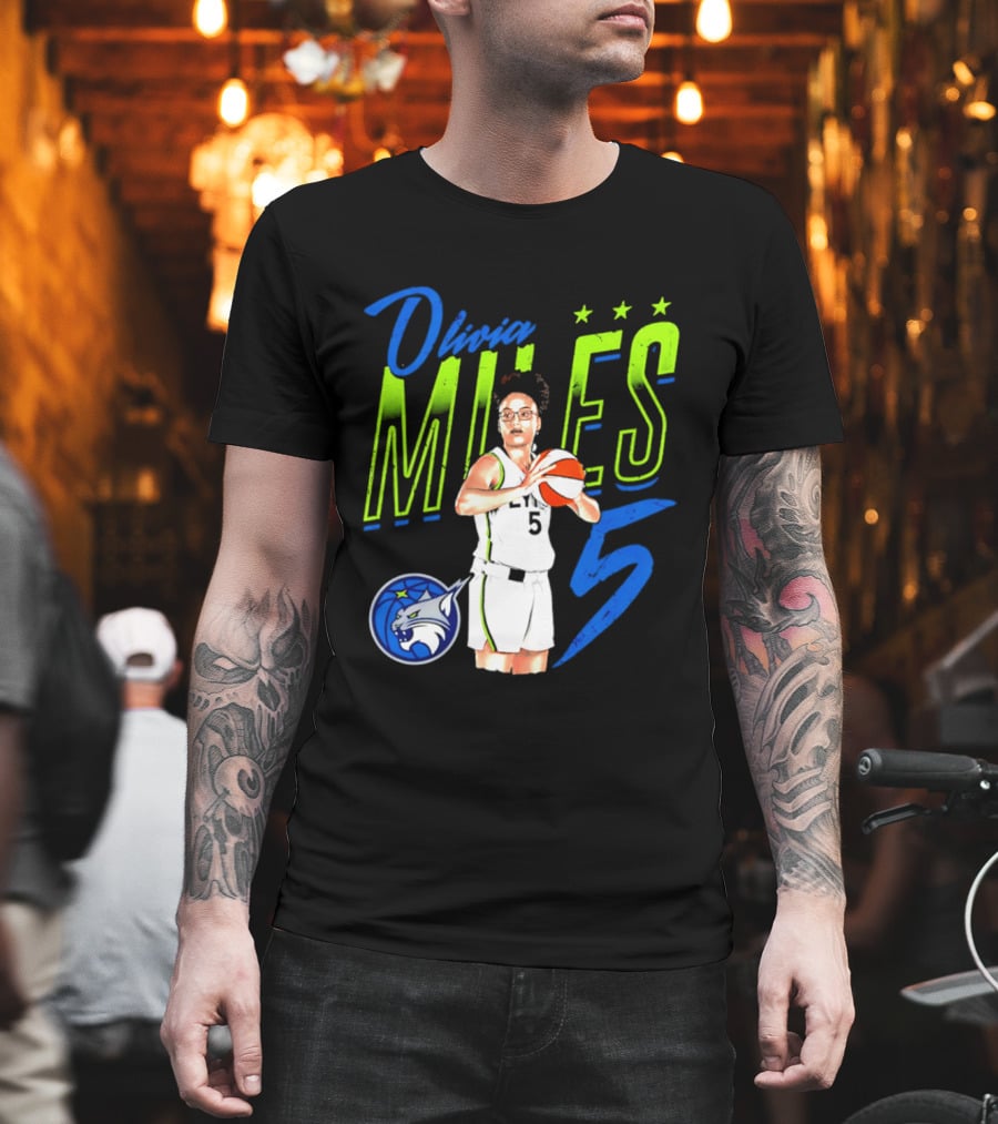 Olivia Miles Minnesota Lynx 5 Star Player T-Shirt