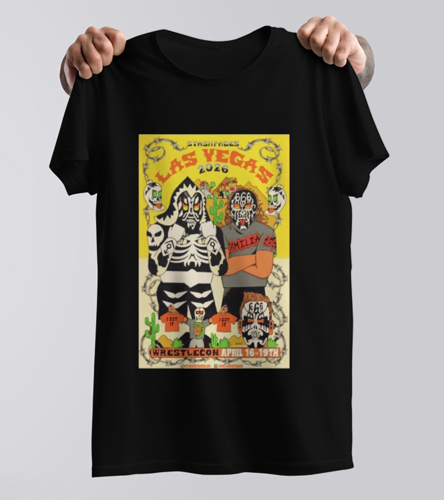 Stashpages Las Vegas 2026 Wrestlecon April 16 19 Featuring Amelia 666 And Park T-Shirt