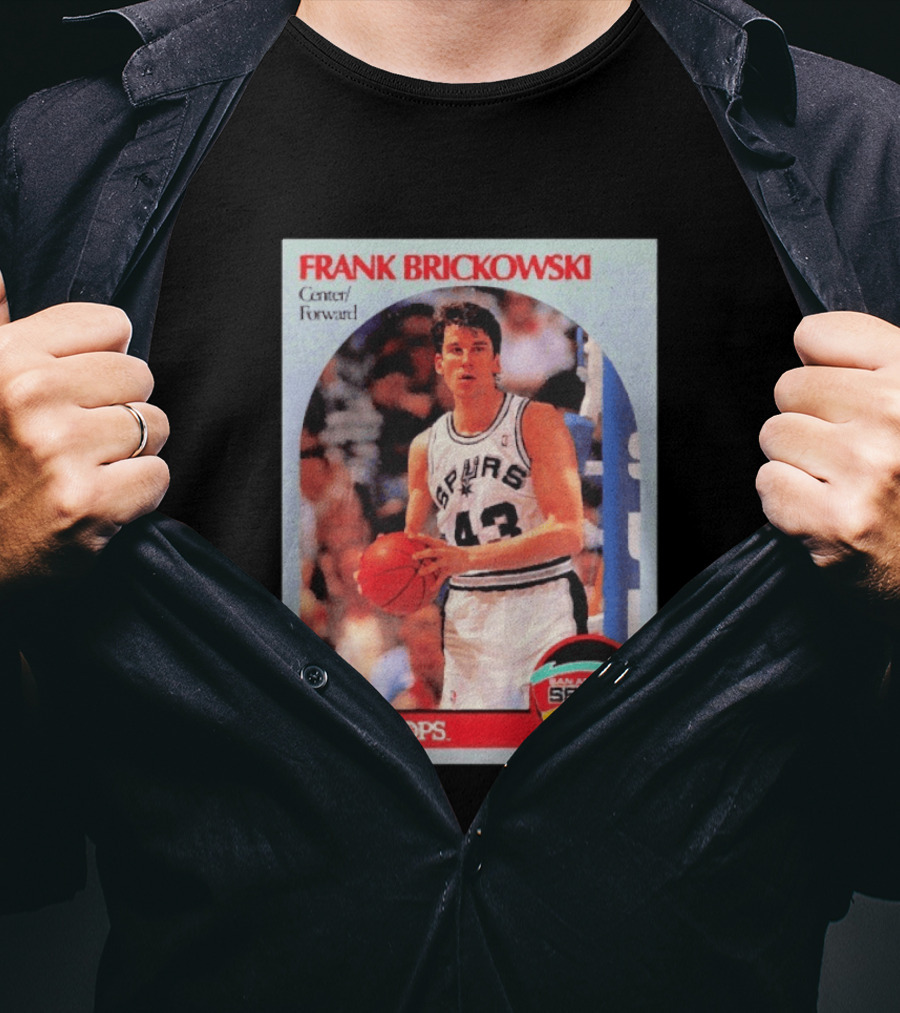 Frank Brickowski Center Forward San Antonio Spurs NBA Hoops T-Shirt