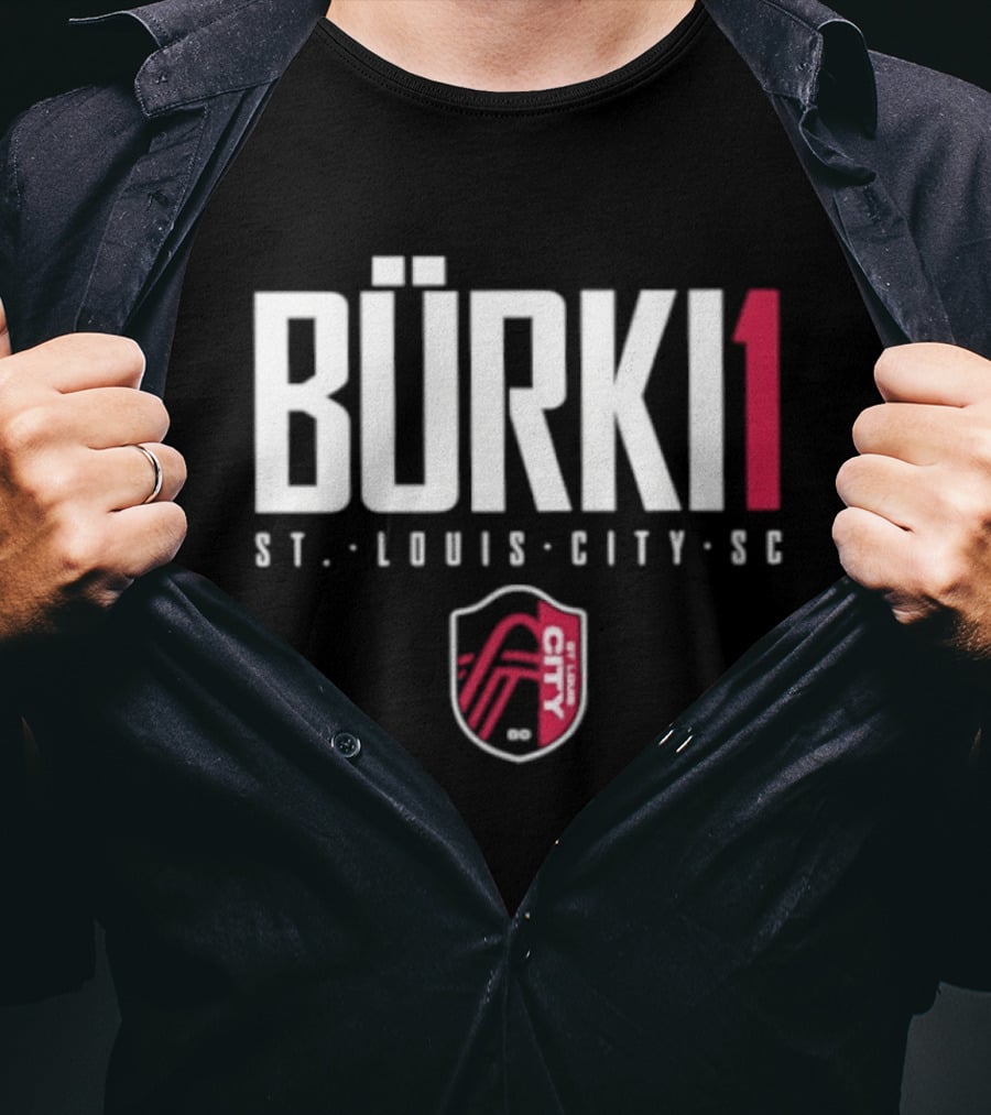 Bürki 1 St. Louis City SC Elite Soccer Fan Gear T-Shirt
