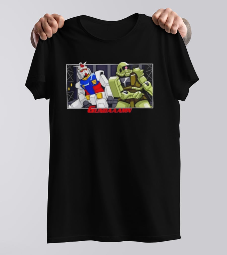 Gundaaamn Robots Anime Mecha Showdown T-Shirt