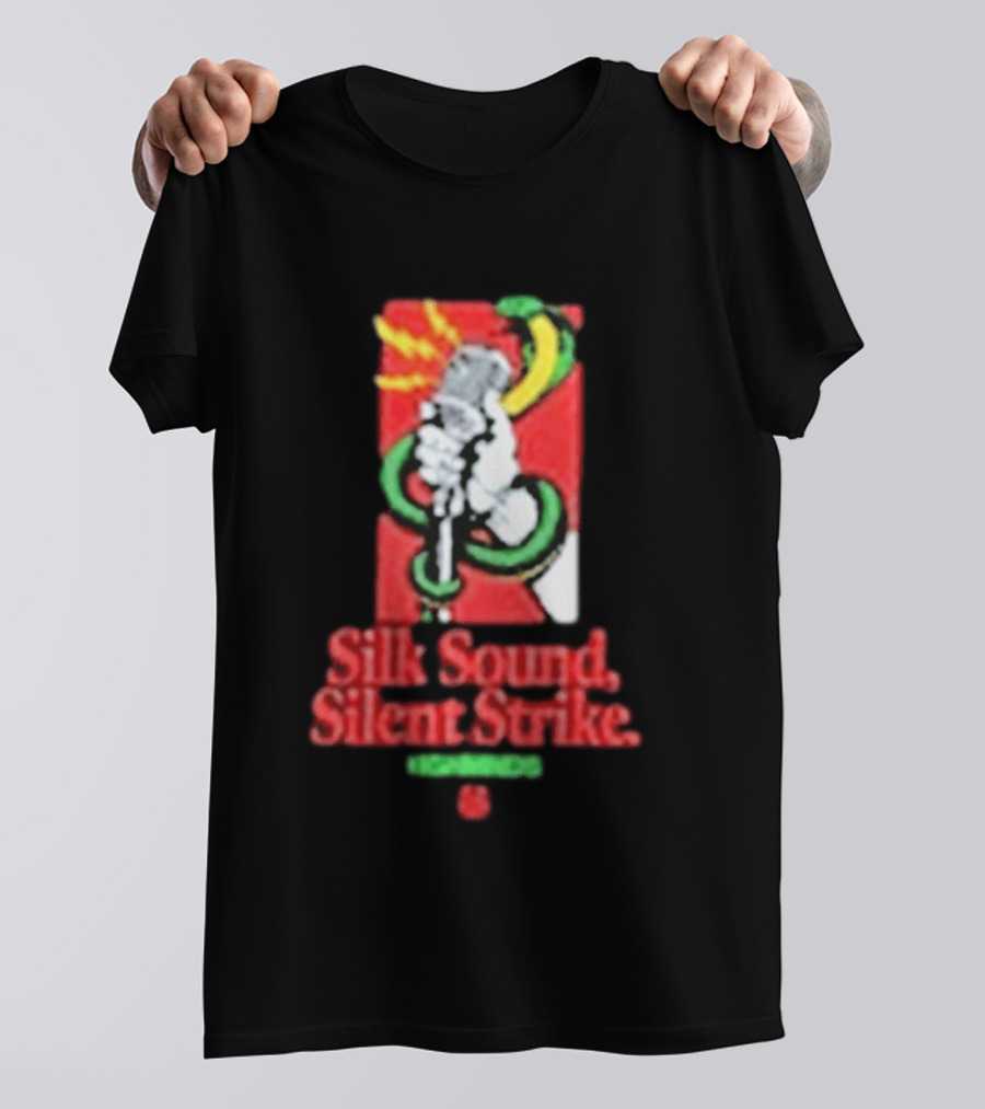 Silk Sound Silent Strike Retro Microphone And Snake T-Shirt