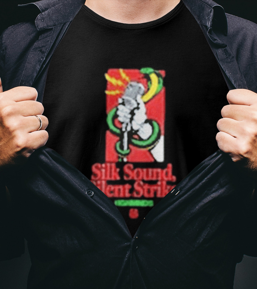 Silk Sound Silent Strike Retro Microphone And Snake T-Shirt