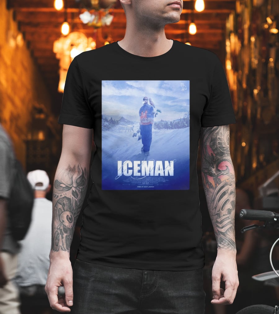 ICEMAN By Drake Featuring Saint Justin OVO Collaboration 2025 Winter Snowy Landscape T-Shirt