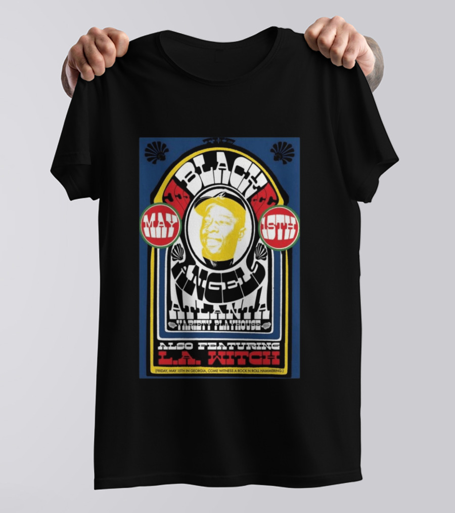 Black Angels Atlanta Variety Playhouse May 15 2026 Featuring L.A. Witch T-Shirt