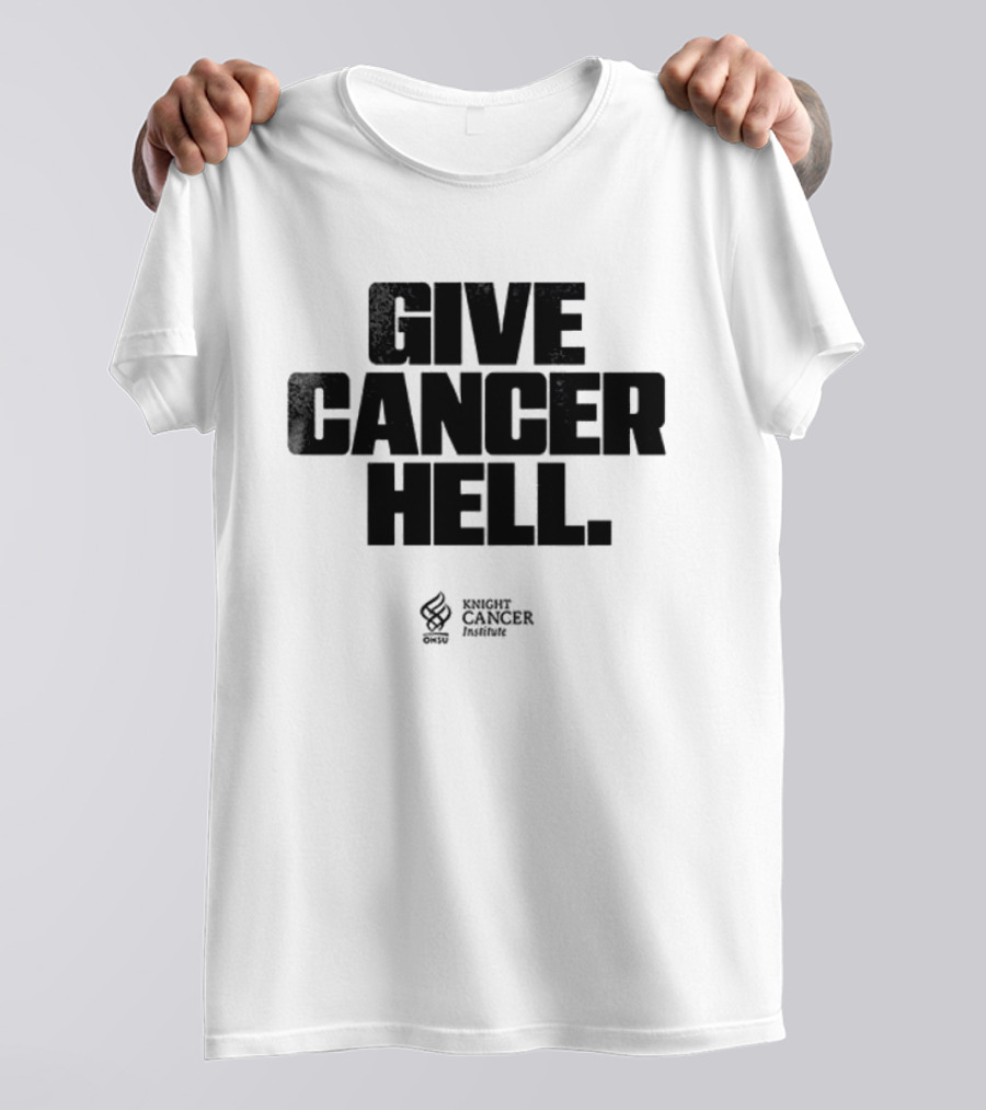 Oregon Ducks Fight Give Cancer Hell Cancer Research Institute T-Shirt