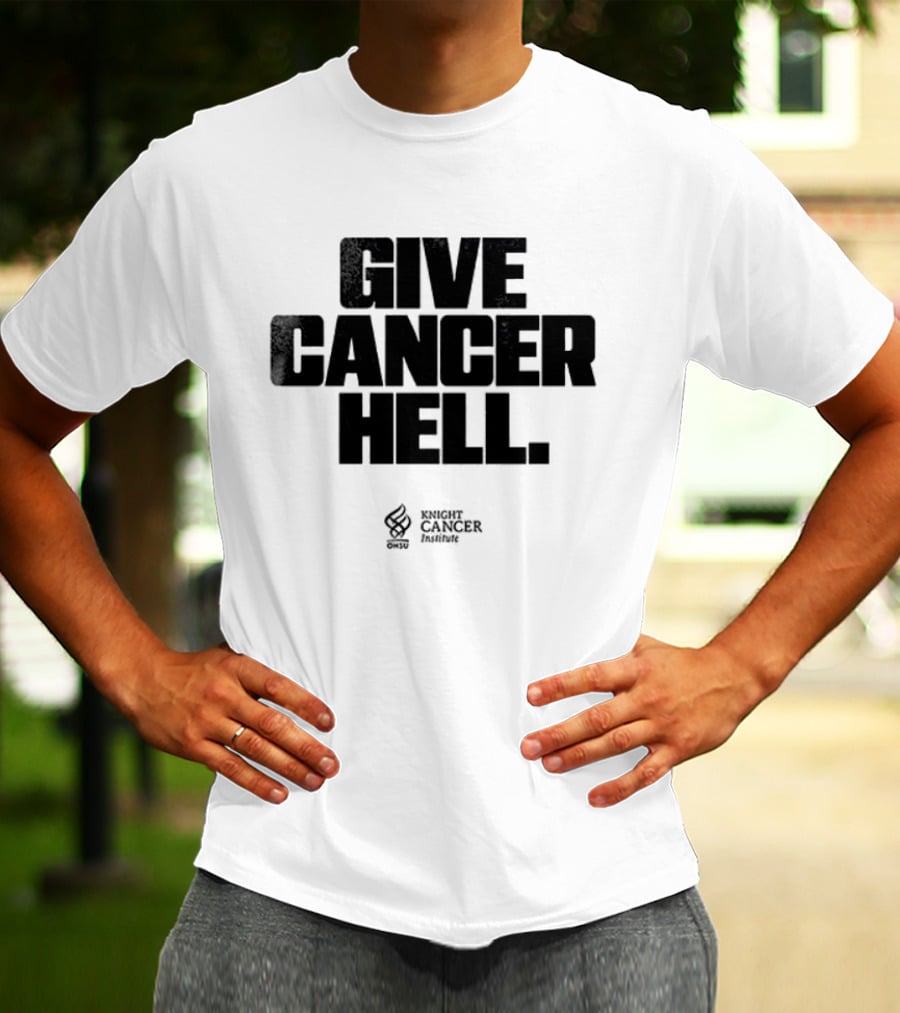 Oregon Ducks Fight Give Cancer Hell Cancer Research Institute T-Shirt