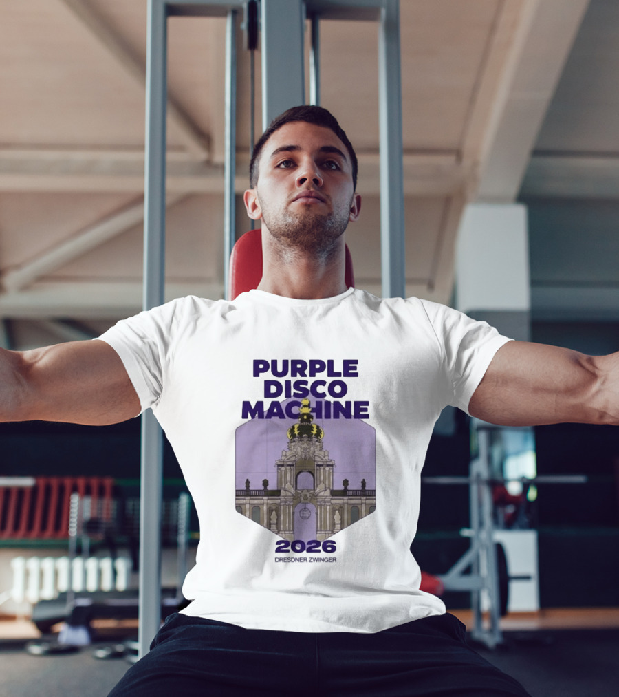 Purple Disco Machine 2026 Dresden Zwinger Vintage Architecture T-Shirt