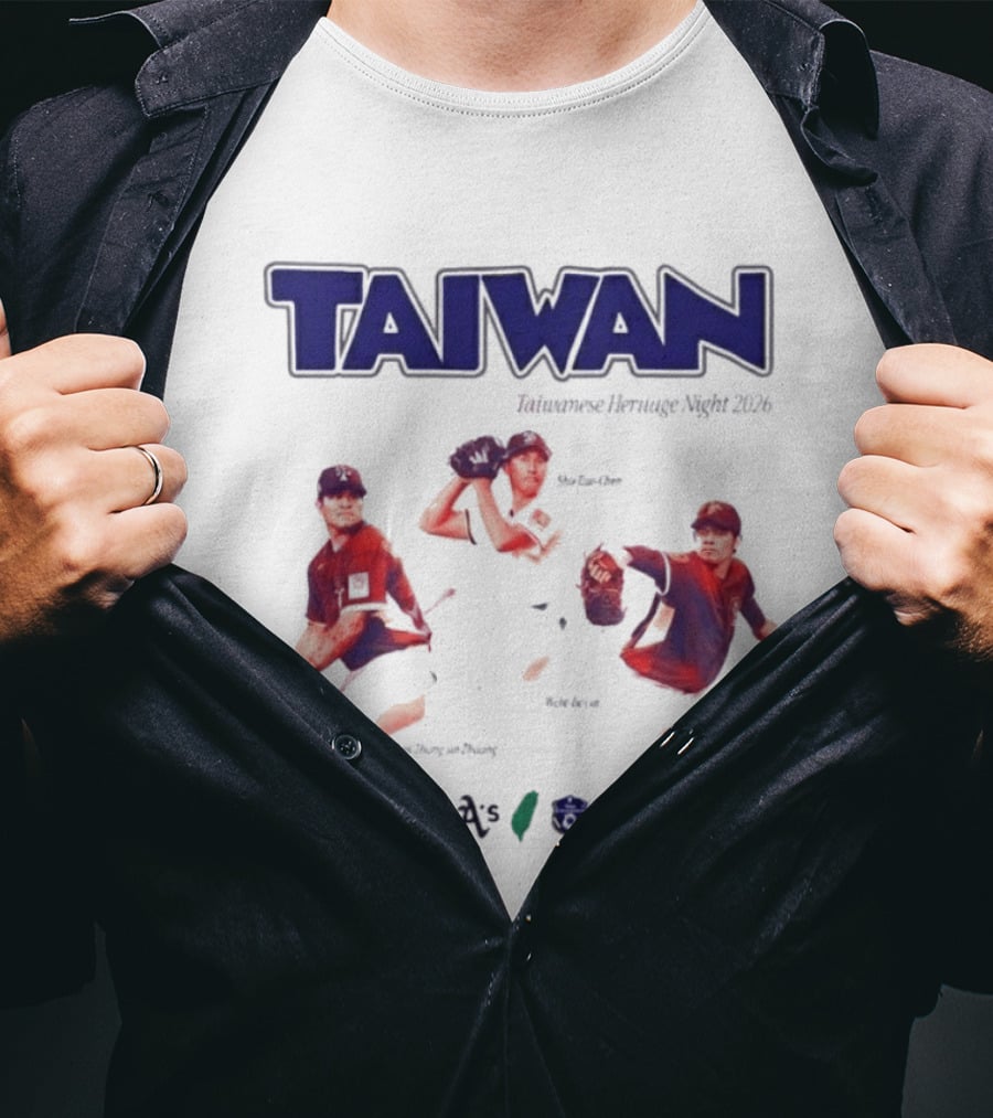 Taiwan Taiwanese Heritage Night 2026 Baseball Event Athletics T-Shirt