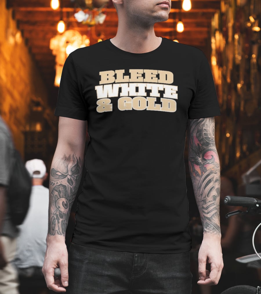Bleed White And Gold T-Shirt