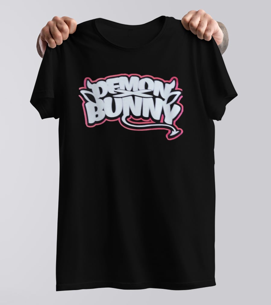 Demon Bunny Devil Horns Tail T-Shirt
