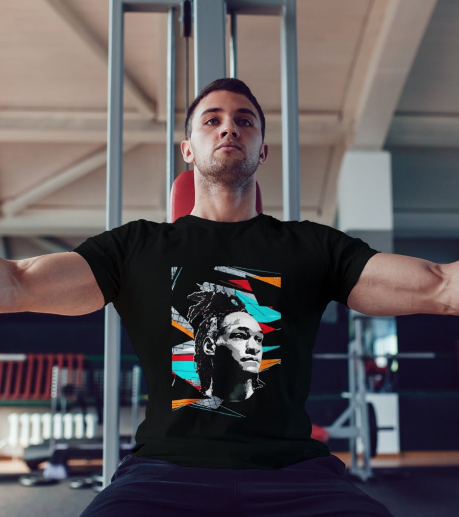Derrick White San Antonio Spurs Player Colorful Pop T-Shirt