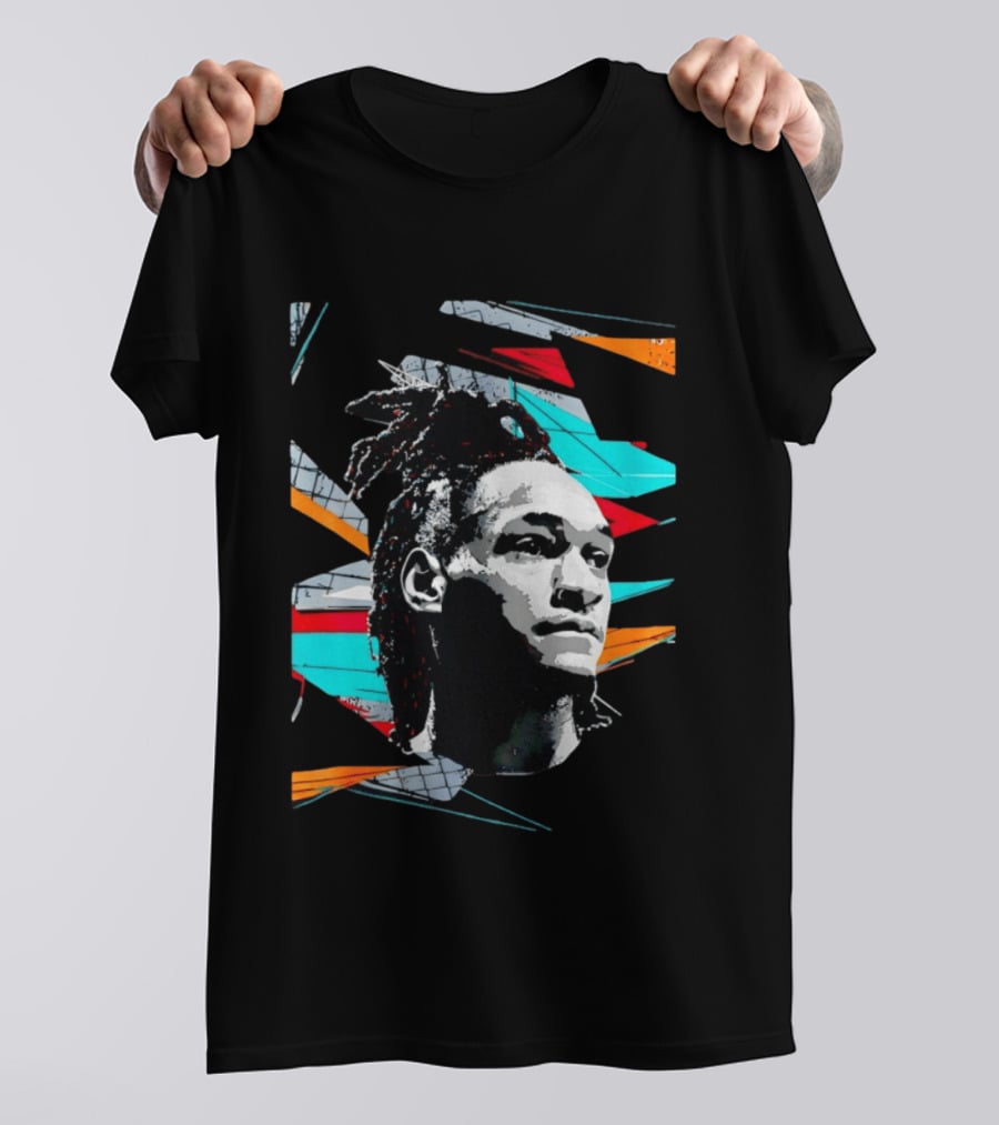 Derrick White San Antonio Spurs Player Colorful Pop T-Shirt