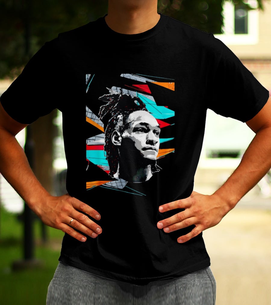 Derrick White San Antonio Spurs Player Colorful Pop T-Shirt
