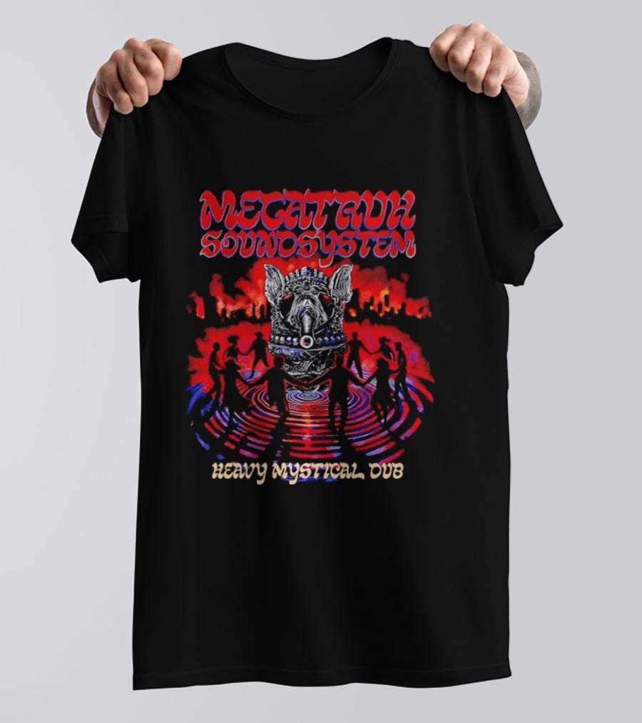 Megatruh Soundsystem Heavy Mystical Dub Vibrant Abstract T-Shirt