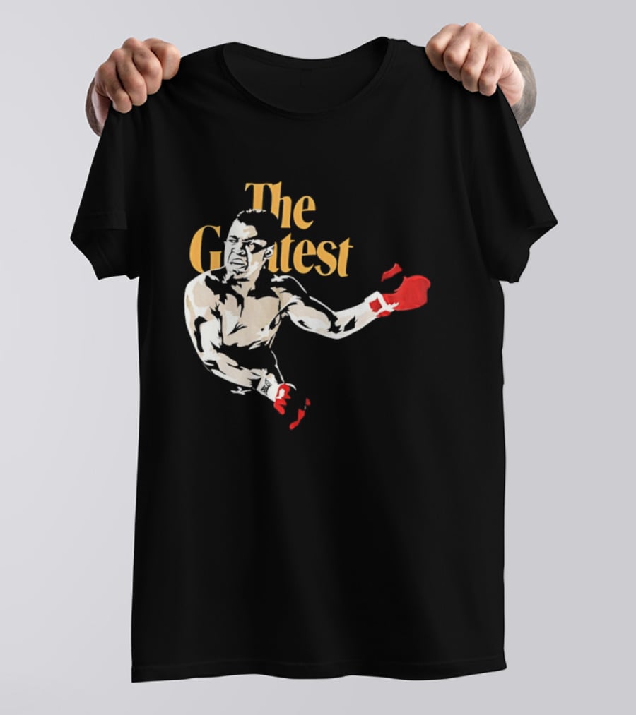 The Greatest Muhammad Ali Red Gloves Boxer T-Shirt