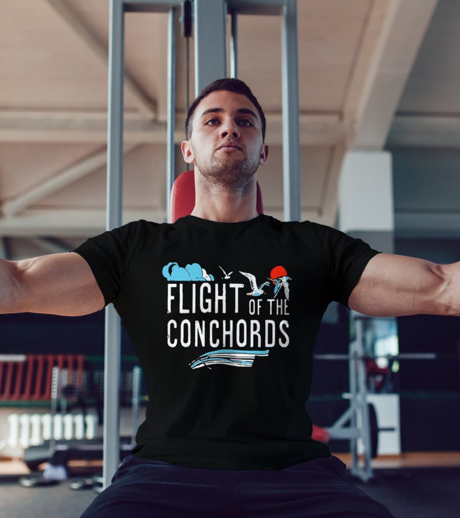 Flight Of The Conchords Santa Barbara Seagulls And Waves T-Shirt