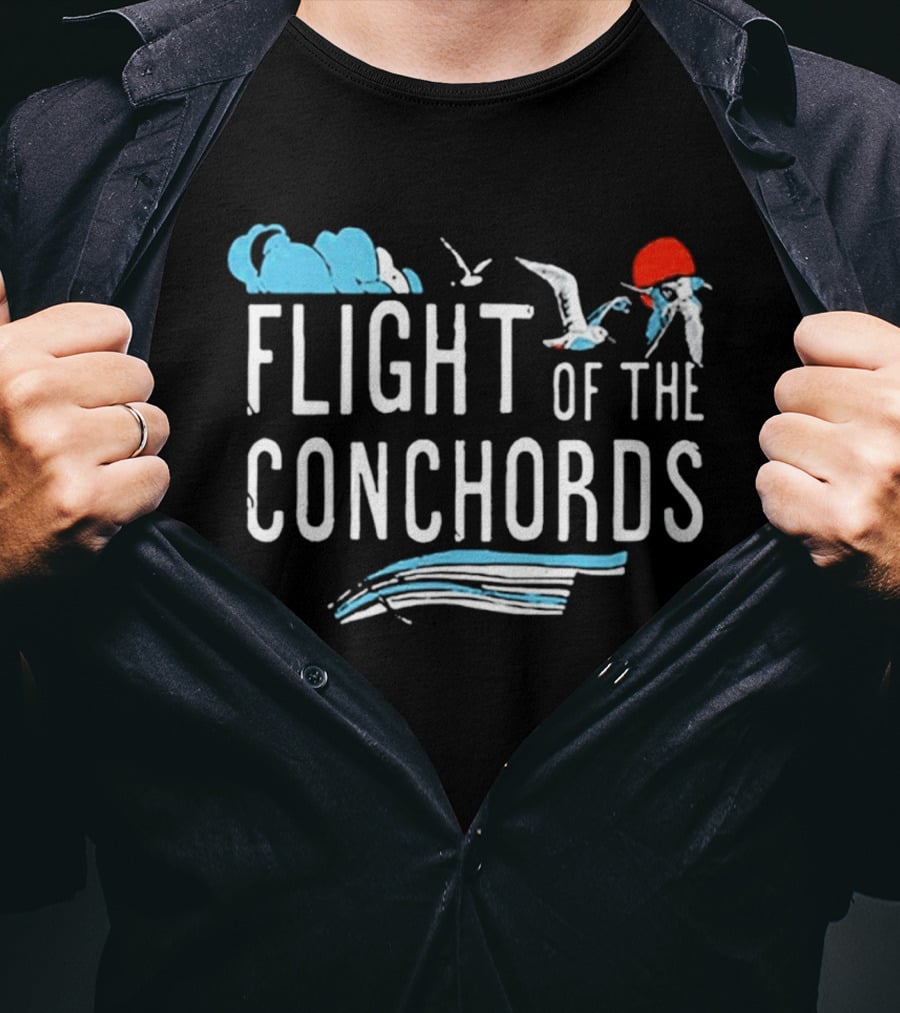 Flight Of The Conchords Santa Barbara Seagulls And Waves T-Shirt
