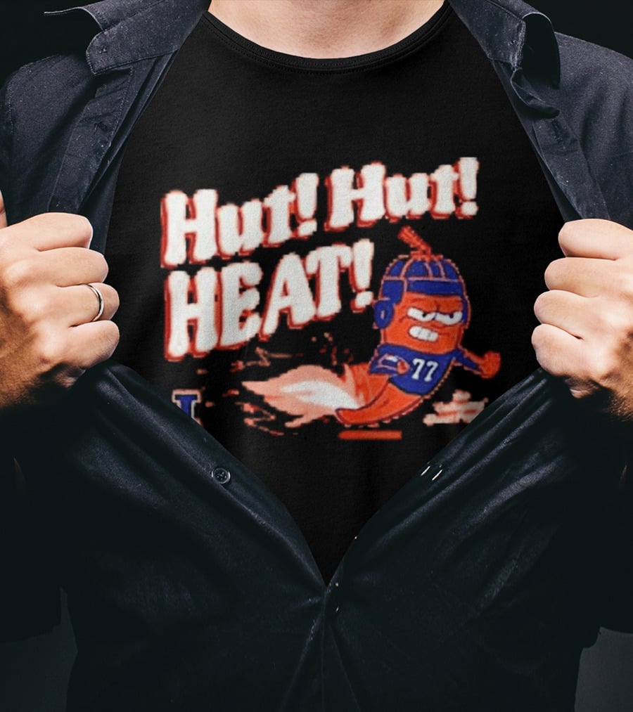 Illinois Galloping Ghost Pepper Hut Hut Heat Football 77 T-Shirt