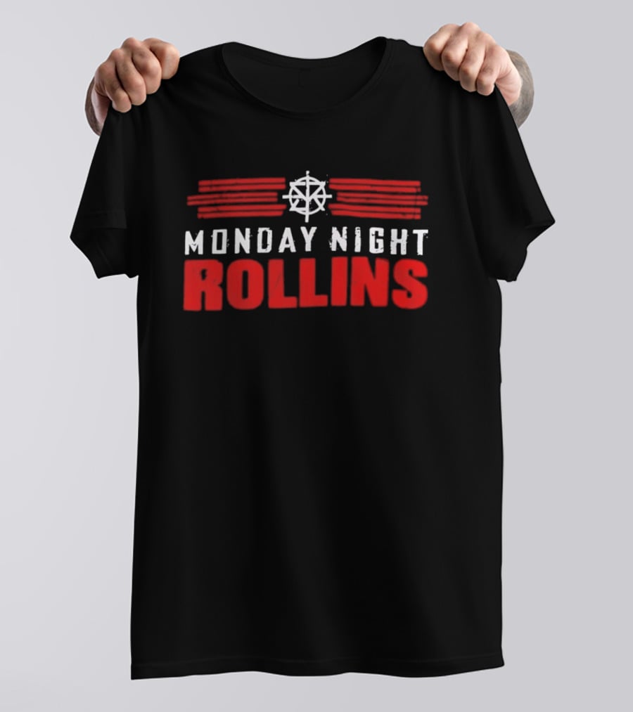 Seth Rollins Monday Night Rollins WWE Red White T-Shirt
