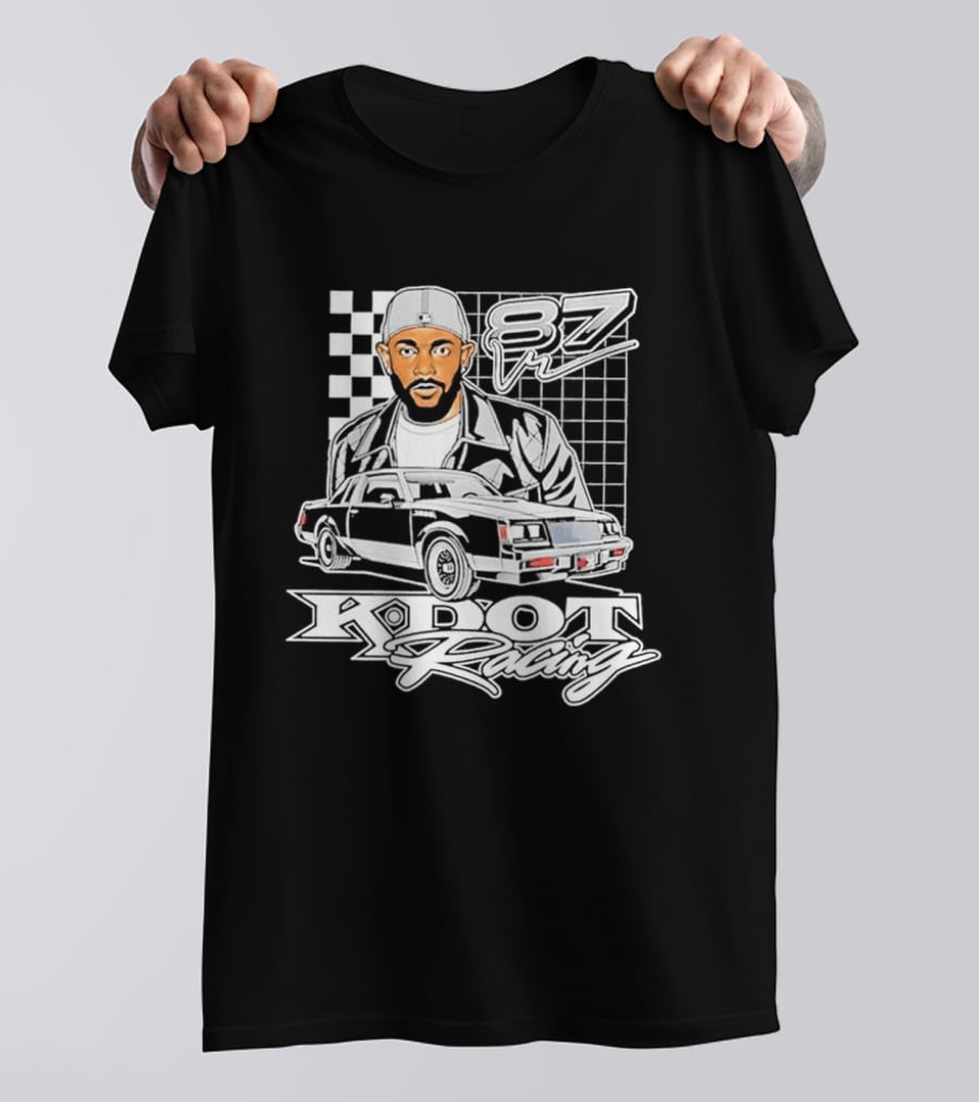Kendrick Lamar K DOT Racing Graphic F7 Car Checkerboard T-Shirt