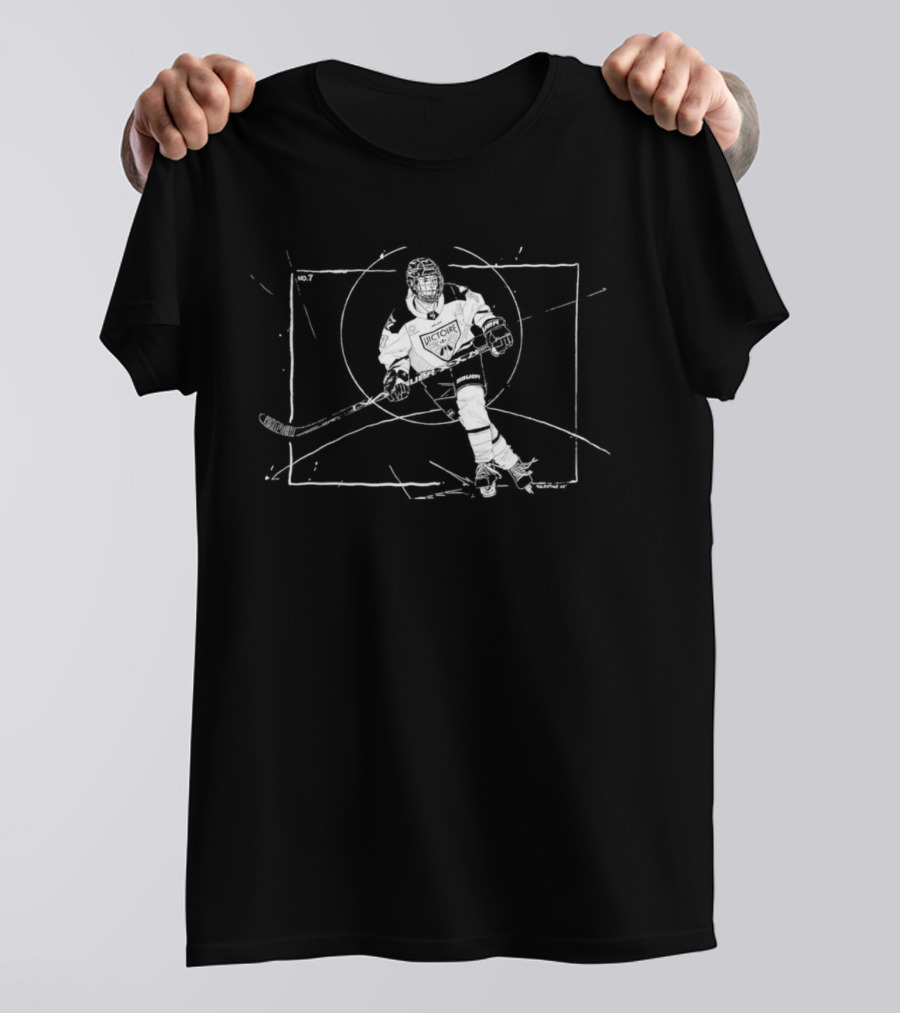 Marie Philip Poulin NO7 Hockey Player Sketch T-Shirt