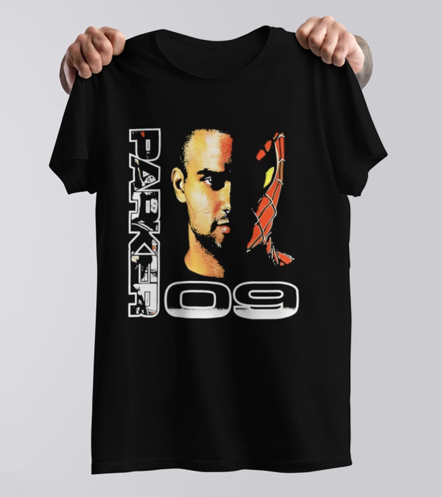 Parker 09 Spiderman San Antonio Spurs T-Shirt