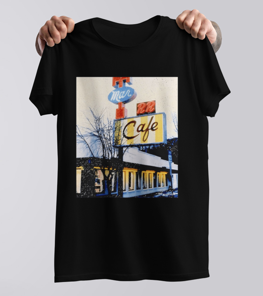 Twin Peaks Mar RR Cafe Sign Iconic Diner Scene T-Shirt
