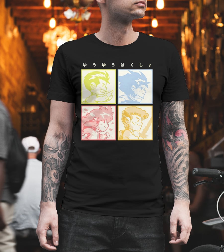 YuYu Hakusho Characters Yusuke Urameshi Hiei Kurama Kazuma Kuwabara T-Shirt