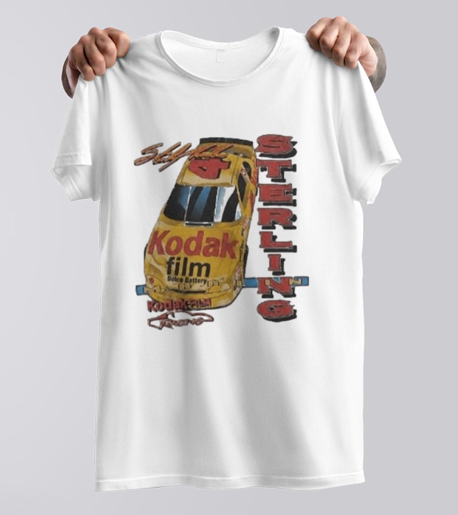 AJ Dillon Kodak Racing Sterling Marlin Kodak Film Delco Battery Car T-Shirt
