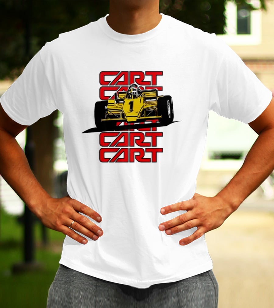 CART Racing Number 1 Yellow Formula Motorsport Classic Car T-Shirt