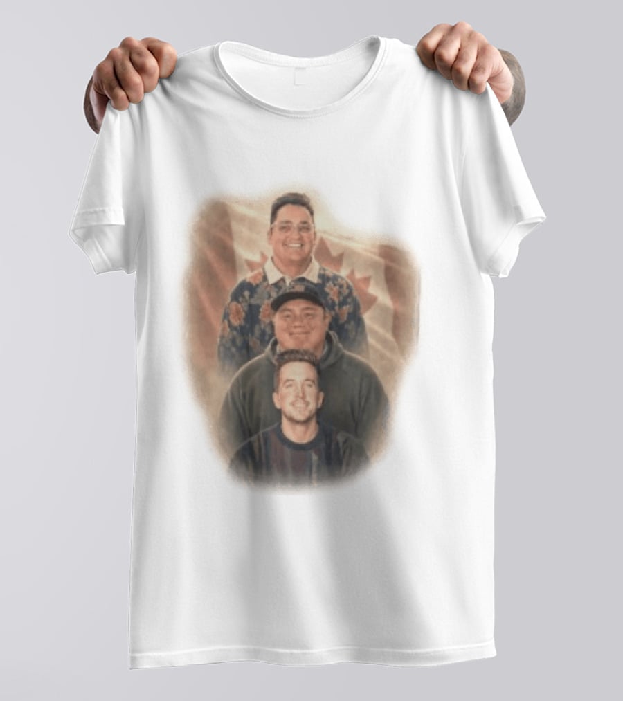 David Spencer Devin Trio Portrait Canadian Flag T-Shirt