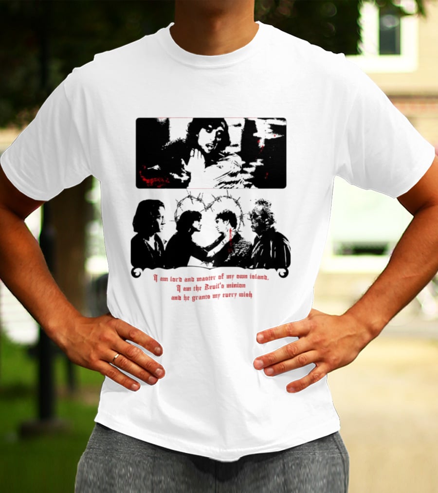 Devil's Minion Gothic Cult Barbed Wire I Am Love And Master Of My Own Nature T-Shirt