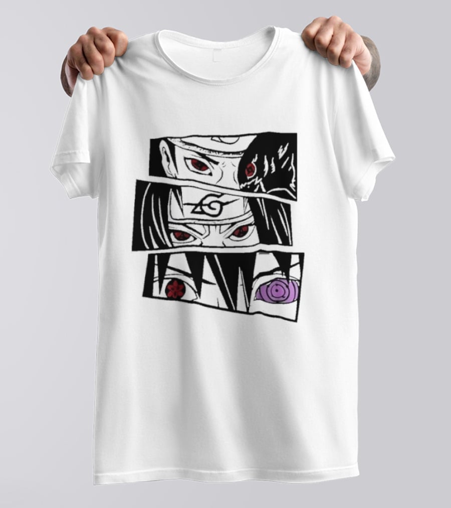 Uchiha Itachi Sasuke Sharingan Rinnegan Eyes Anime Trends 2026 T-Shirt
