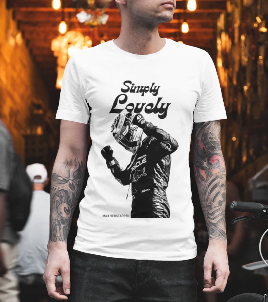 Simply Lovely Max Verstappen Racing Celebration Pose T-Shirt