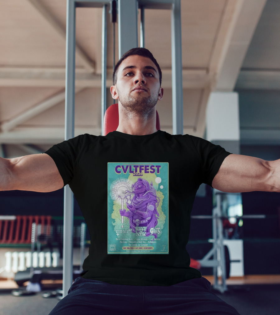 CVLTFEST 2026 Café INDIEpendent Scunthorpe May 30 Tour Featuring Mastiff Snow Gurt T-Shirt