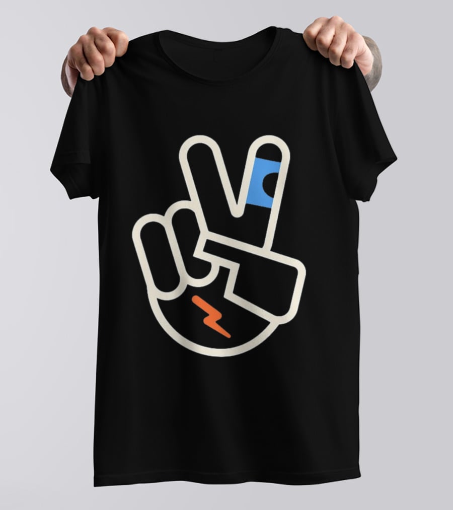 OKC Thunder Shai Gilgeous Alexander Peace Sign Celebration T-Shirt