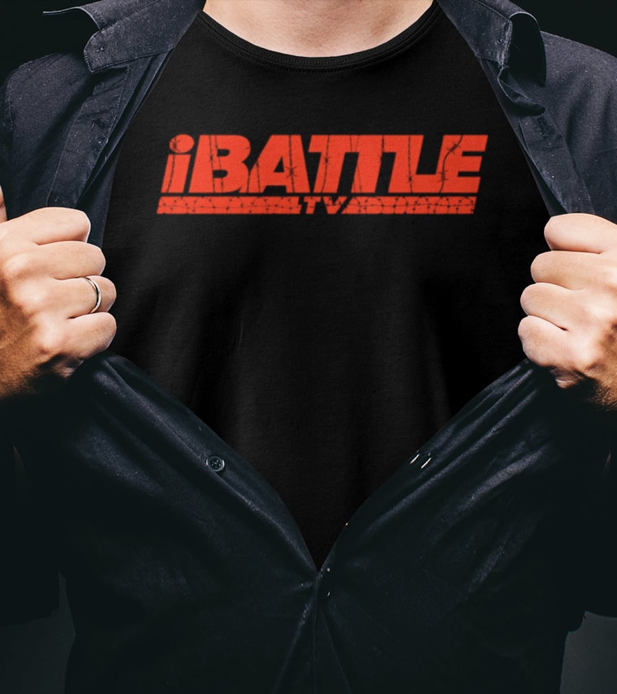 IBattleTV Barb Wire Streaming Entertainment Platform T-Shirt
